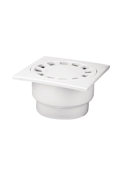 Çamur Kovalı Balkon/Teras Yer Sifonu / Süzgeci Alttan Çıkışlı 15*