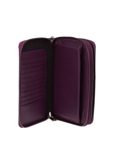 Bilik Deri Mor Rölax Deri Unisex Portföy & Clutch Çanta Ar P-715 Acı Kahverengi