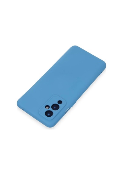 One Plus 9 Kılıf Nano İçi Kadife Silikon - Mavi 0.2M-Çok Renkli