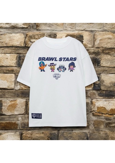 Sea Bubbles Brawl Stars Erkek Çocuk Tişört Beyaz