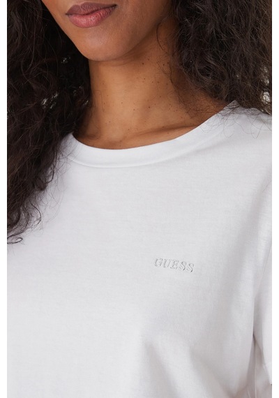 Guess Bayan T Shirt V6gı17 K2984 G011 Beyaz BEYAZ