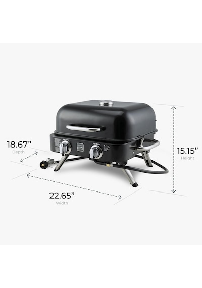 Kenmore Masa Üstü Gazlı Barbekü Turkuaz Turkuaz