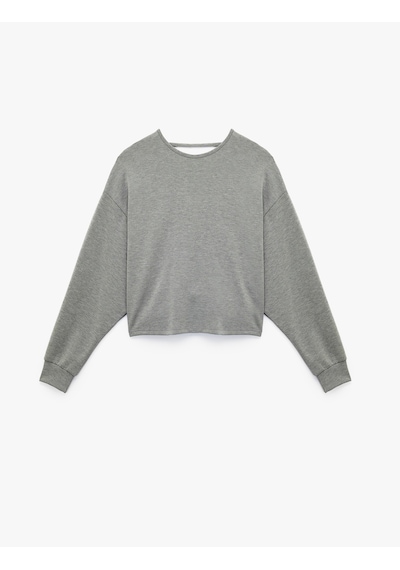 Koton Modal Kumaş Kayık Yaka Uzun Kollu Arkası Pencere Detaylı Sweatshirt Antrasit 6wak80070ek Antrasit Koton Modal Kumaş Kayık Yaka Uzun Kollu Arkası Pencere Detaylı Sweatshirt Antrasit 6wak80070ek Antrasit