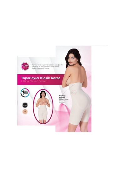 Form Angel 5001 Mideli Paçalı Toparlayıcı Korse Ten
