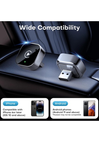 2'si 1 Arada Kablosuz Carplay Ve Android Otomatik Adaptör, Tak Ve Çalıştır Carplay Dongle Kablolu Kablosuz, Hızlı Otomatik Bağlantı, Gecikme Yok, İphone Ve Android İçin Kompakt Tasarım 2'si 1 Arada Kablosuz Carplay Ve Android Otomatik Adaptör, Tak Ve Çalıştır Carplay Dongle Kablolu Kablosuz, Hızlı Otomatik Bağlantı, Gecikme Yok, İphone Ve Android İçin Kompakt Tasarım