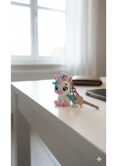 Unicorn Anahtarlık Mavi 3adet Mavi