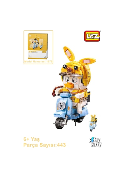 Loz Kurye Ördek -lz1676 443 Parça Oyuncak Yapım Seti