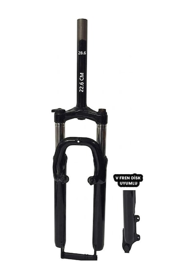 27.5" Amortisörlü Maşa Çap: 28.6 Mm Disk + V.fren - Siyah Siyah