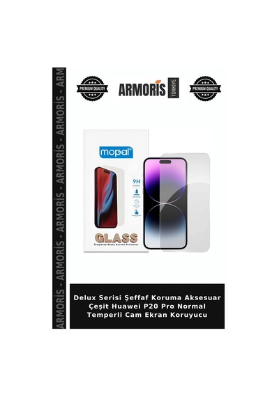Delux Serisi Şeffaf Koruma Aksesuar Çeşit Huawei P20 Pro Normal Temperli Cam Ekran Koruyucu
