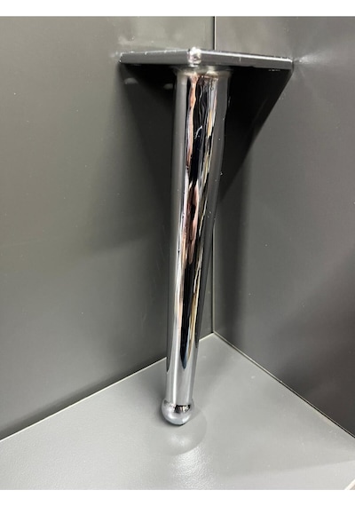 Bone Metal Ayak 20cm Krom Renk Komidin Koltuk Dolap Tv Ünite Ayağı Modern Mobilya Gümüş Kitaplık