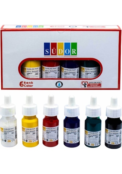 Ebru Boyası 25 Ml 6 Renk