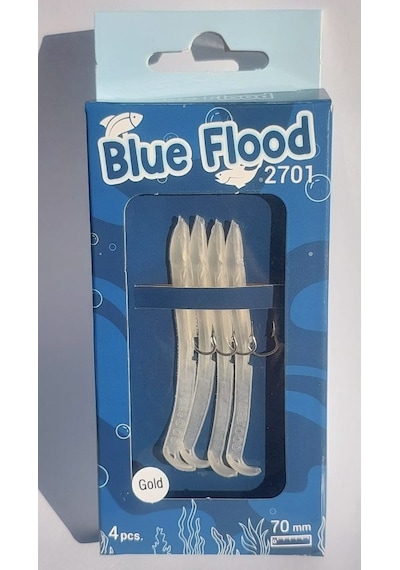Blue Flood Gold 70mm 4 Pcs