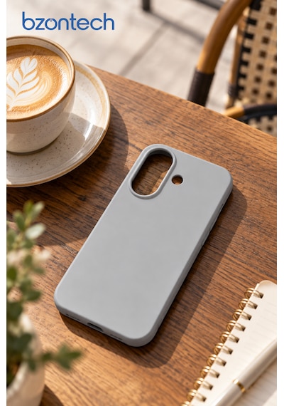 Apple Uyumlu iPhone 17 Uyumlu Kılıf Renkli Lansman İçi Kadife Yumuşak Kamera Yükseltili Silikon Dingin Gri Apple Uyumlu iPhone 17 Uyumlu Kılıf Renkli Lansman İçi Kadife Yumuşak Kamera Yükseltili Silikon Dingin Gri