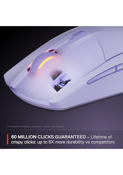 Steelseries Rival 3 Wireless Gen 2 Gaming Mouse - 2.4ghz Ve Bluetooth Bağlantı - Lila Rival 3