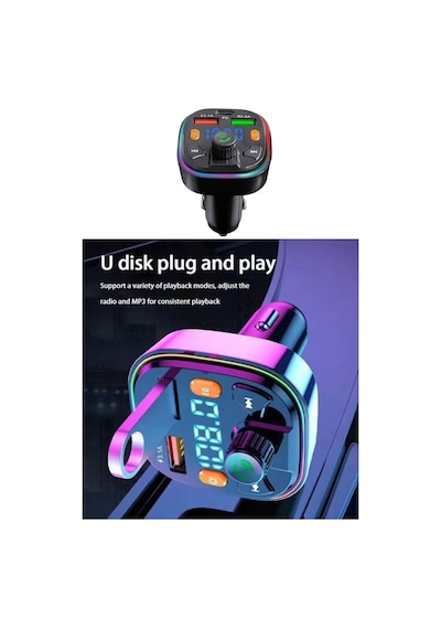 Bluetooth Araç Kiti Pd 3,0 Hızlı Araç Şarjı Mp3 Player Fm Transmitter