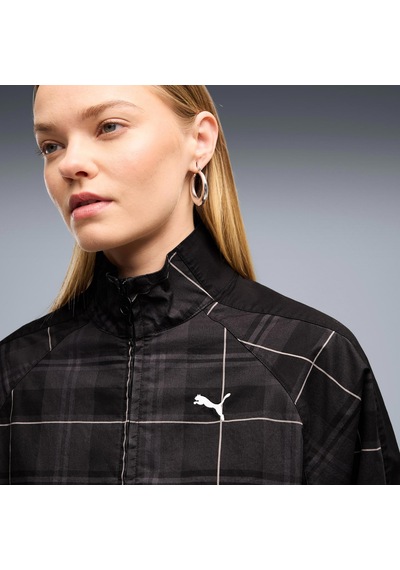 Puma T7 Tartan Kadın Siyah Ceket 636628-01
