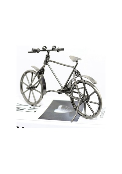 Vintage Nostaljik Retro El Yapımı Metal Bisiklet Modeli Dekoratif Hediyelik Biblo Vitrin Süsü