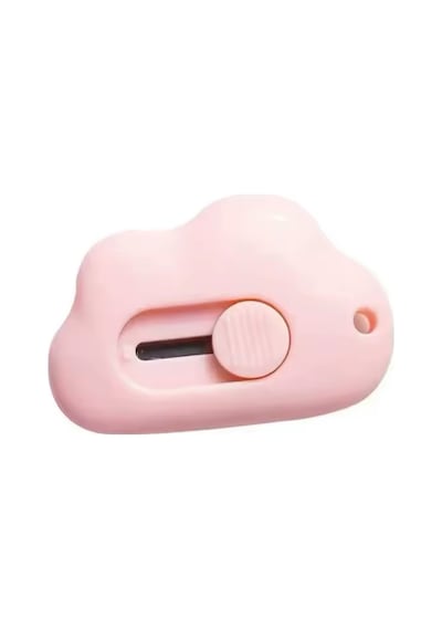 Pembe Bulut Model Mini Bıçak Açma Çakısı Taşınabilir Kağıt Kesme Ofis Malzemesi Maket Bıçağı