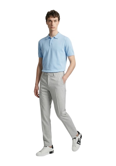 Anthony Jackson Premium Erkek Triko Polo Yaka T-shirt Giovanni Açık Mavi
