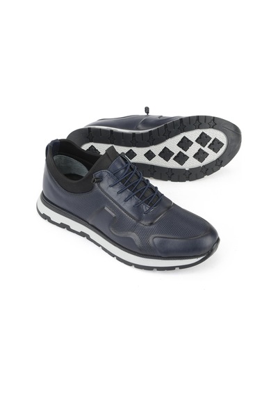 Ziya, Erkek Hakiki Deri Sneaker 1531037z2411 Lacivert 1531037z2411 200 Lacivert