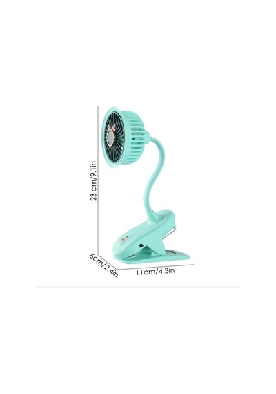 Northcity Taşınabilir Mini Klips Bebek Arabası Fanı, Fan Elektrikli Soğutma Hava Sirkülatöründe 360 Derece Dönebilen Klips