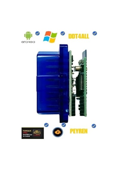 Hannah V1.5 Çift Anakartlı Arıza Tespit Cihazı Bluetooth Pıc18f25k80 Destekli Ddt4all Torque Car Scanner Carista