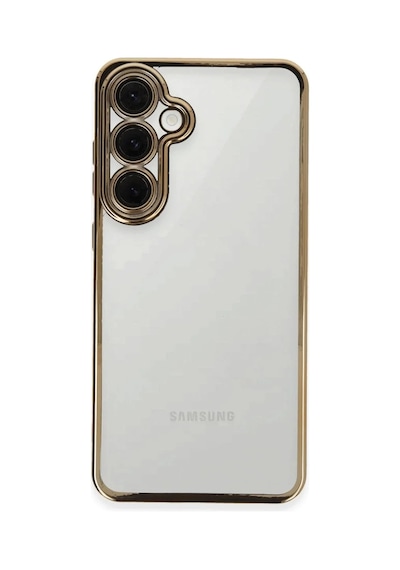 Samsung Galaxy S24 Fe Kılıf Razer Lensli Silikon - Gold