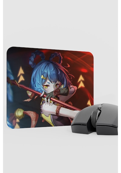Xiangling Genshin Impact Anime Oyuncu V5 - 22x18 Gaming Mouse Pad Fare Altlığı