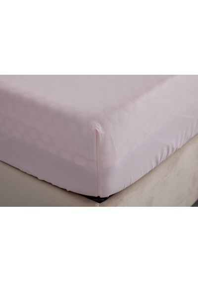 Colourful Fitted Çarşaf Çift King Size - Pudra