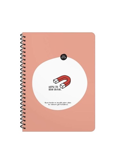 Keskin Color Hisli Şeyler Hepsi De Beni Bulur Orta Boy Çizgili Defter Çok Renkli