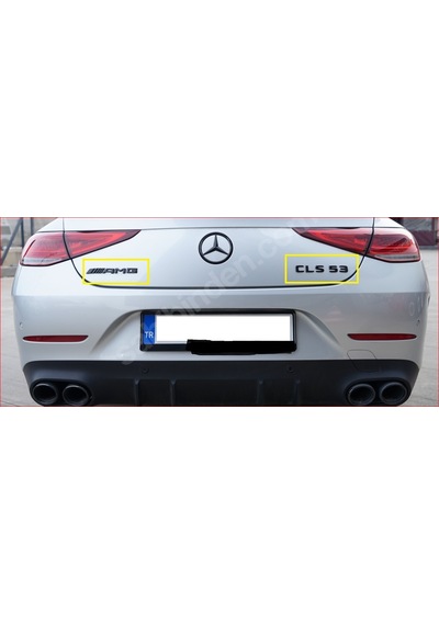 Mercedes Cls 53 Ve Amg Piano Black Bagaj Yazısı Seti 2'li Paket
