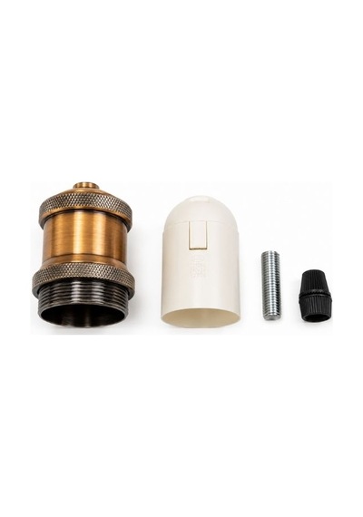 Vintage E27 Edison Seramik Lamba Duyu Kırmızı Bakır T210 250v 4a Retro Tavan Asma Lamba Tutucu