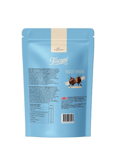 Sütlü Çikolata Kaplı Bisküvi Draje 2 X 60gr