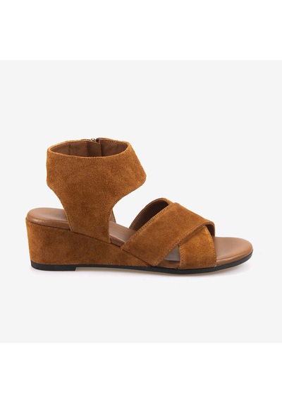 Kemal Tanca Kadın Sandalet 6510-2 Tan Suede