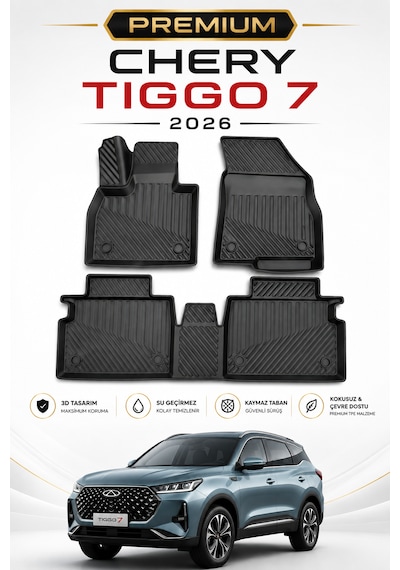 Chery Yeni Tiggo 7 2026 Ve Sonrası Premium 3d Oto Paspas