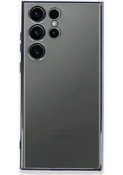 Newface Samsung Galaxy S24 Ultra Kılıf Razer Lensli Silikon - Gold Altın