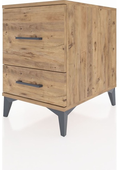 Kronos Komodin 2 Çekmeceli 44x59x64 Çam-çam Atlas Çam