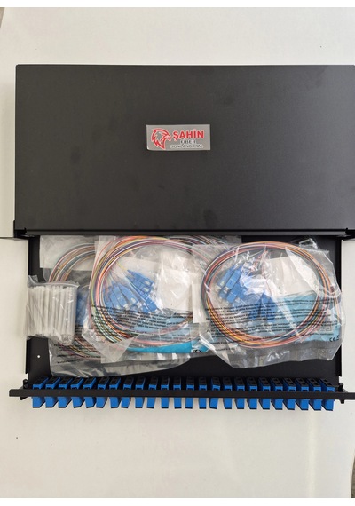 24 Port Fiber Optik Upc Patch Panel Set