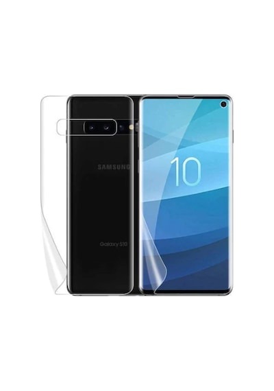 Exquıs Samsung Galaxy S10 Uyumlu Ön Ve Arka Koruma 360 Full Kaplama - Şeffaf