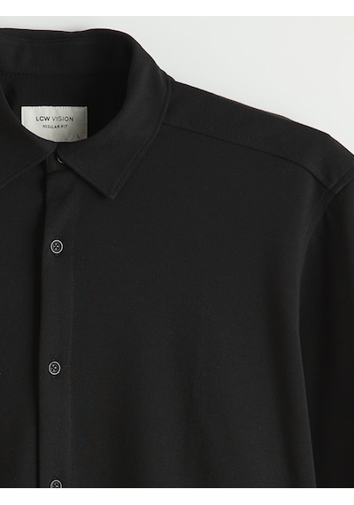 Lcw Vision Siyah Regular Fit Erkek Gömlek