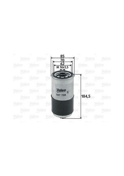 Valeo 587708 Yakıt Filtresi Mazot Audi A4 1.9 Tdı Volkswagen Passat 1.9 028127401a