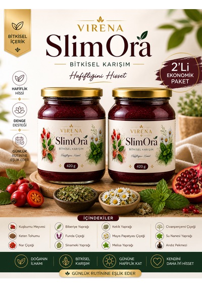 Virena Slimora Bitkisel Destek Macunu 420 Gr 2li Paket