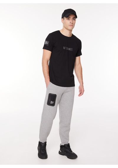Ko Samui Loose Fit Gri - Siyah Erkek Eşofman Altı Pxw G511 Repocket Repocket Loose Ft