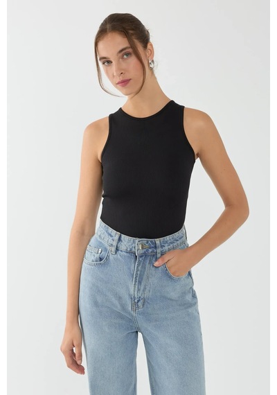 Hiccup Basic Bisiklet Yaka Body Siyah