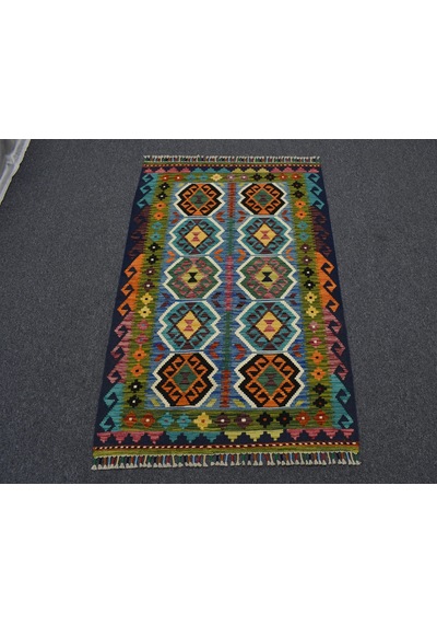 Zehra Abla Halı Yeni El Dokuma Benzersiz Cerit Yörükleri Meşhed İran Yün Kilim 7170 Çok Renkli