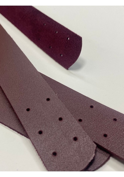 Karantuhafiye Dikmeli Spor Sap / Çanta Sapı / Deri Dikmeli Sap 70 Cm Bordo Bordo
