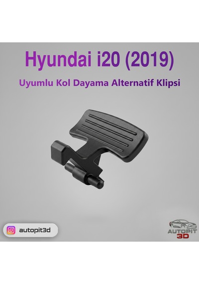 Hyundai İ20 2019 Uyumlu Kol Dayama Alternatif Klipsi