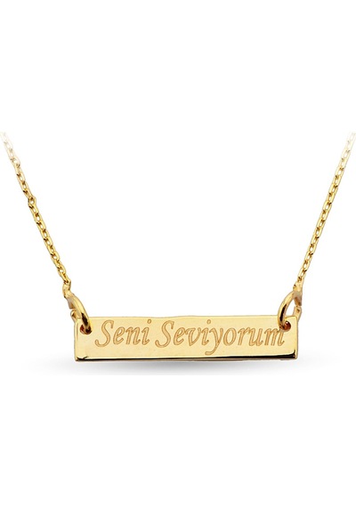 Seni Seviyorum Altın Kolye
