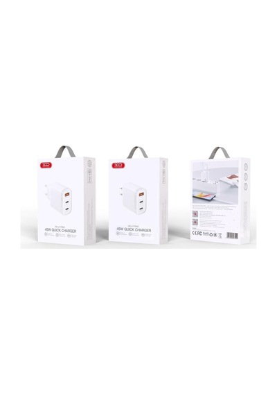 L117 Eu 45w 3a 1 X Usb-a - 2 X Usb-c 3 Çıkışlı Hızlı Şarj Adaptörü