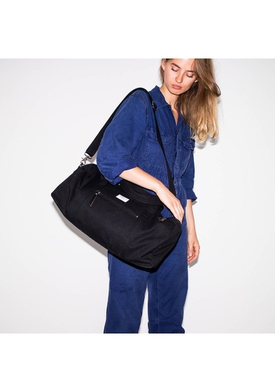 Sandqvist Sonny Siyah Unisex Duffel Spor El Omuz Çantası